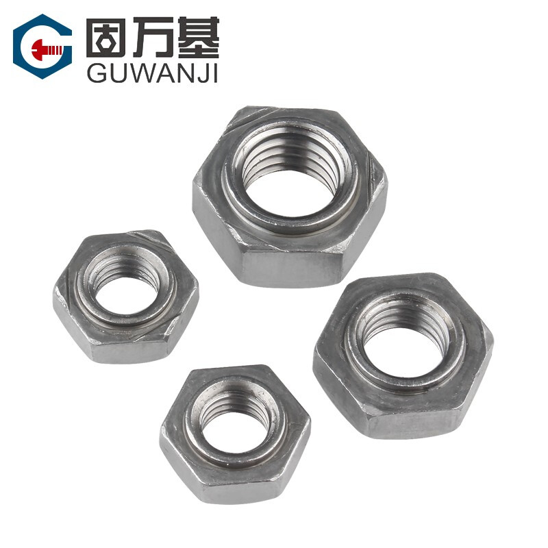 Guwanji Hexagonal Welding Nut No Welding Spots Nut Caps Cornerless Welding Nuts Spot Welding Nuts Footless Welding Screw Caps M8 No Welding Spots (20 pieces)
