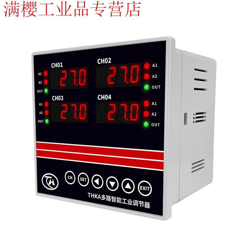 THKA multi-channel temperature controller industrial-grade inspection instrument 4-channel temperature controller RS485 communication Modbus 4-channel temperature control 010V output + RS485 communication