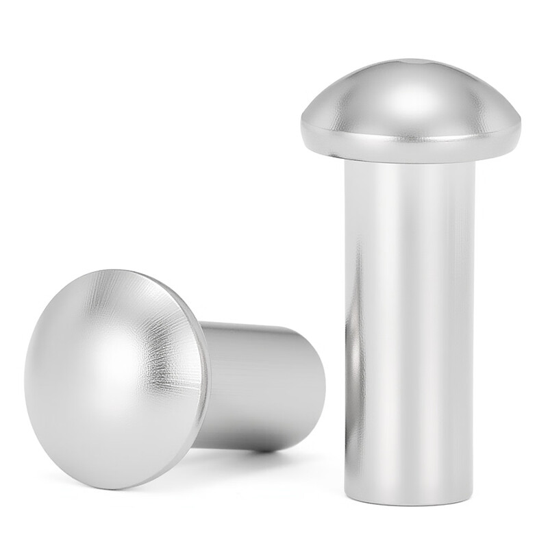 Jinggong m2-m6 304 stainless steel semi-round head solid rivet round head rivet knock stainless steel rivet GB867 6x10 10 pieces