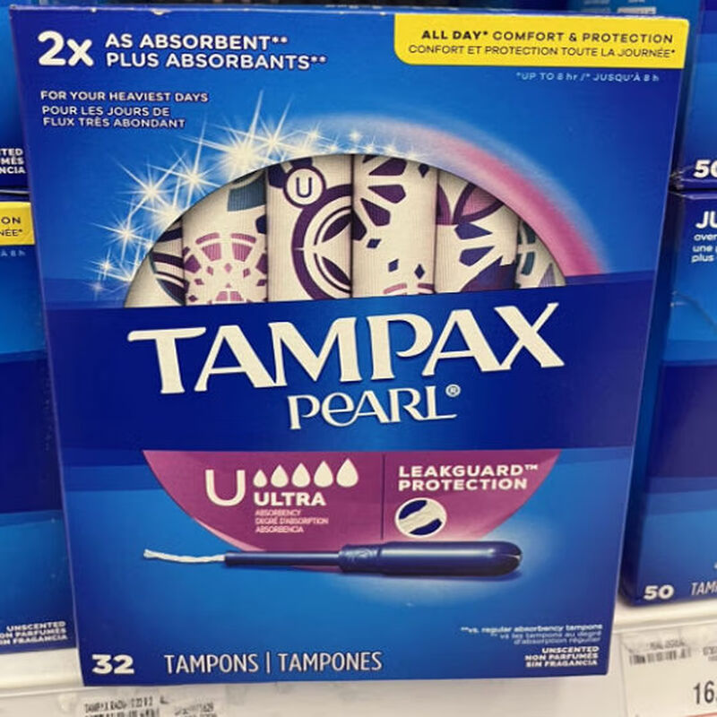 TAMPAX TAMPAX Tampons Domestic Spot Bonded Warehouse Delivery Ultra Large Flow 32 Count