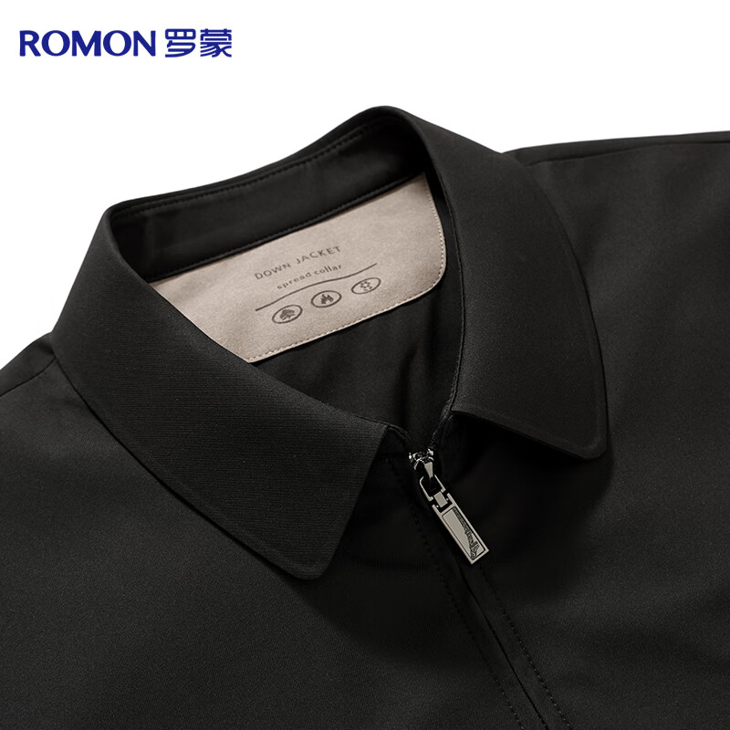 Romon 90 duck down jacket men's winter executive lapel thickened jacket business casual dad work jacket
