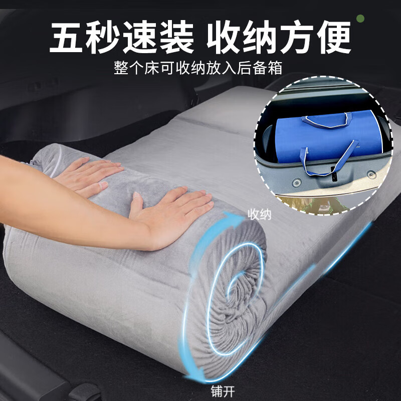 Jikrypton 7x car mattress latex zeekr trunk folding lunch break sleeping tool SUV travel camping sleeping pad natural latex car sleeping pad + storage bag Jikrypton X