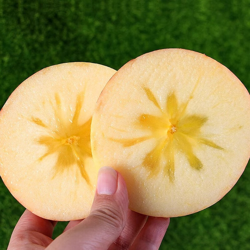 Happy Season Authentic Red Fuji Apple Fresh Fruit Crisp Sweet Chou Apple Fruit Shanxi Freshly Picked Whole Box Flat Fruit Rock Candy Heart Free Shipping 5 Jin in Box (Net Weight 4.5 Jin) Single Fruit 80mm+ Popular Big Fruit