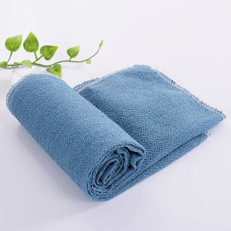 Pull back long single-layer coarse sand bath towel cloth for back rub, back rub bath towel, back rub magic tool for bathing back, 1 long back rub strip (blue)