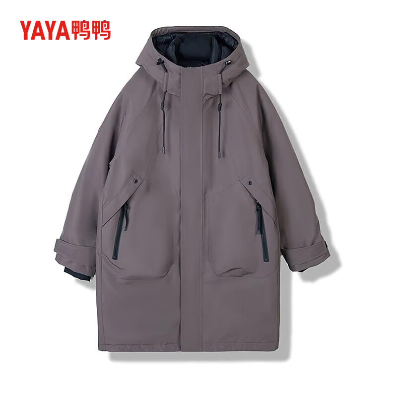 YAYA (YAYA) Xinshan Series YAYA Genuine Down Jacket for Men and Women Same Style Couple Outdoor Thickened Warm 90 Duck Down Jacket YX Navy M (170)
