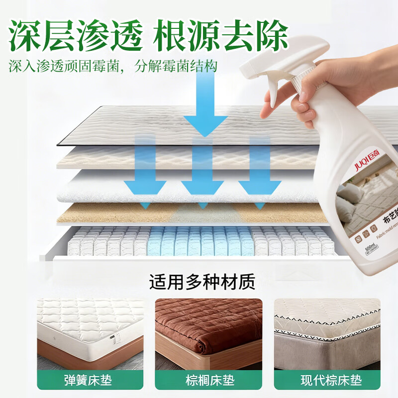 JUQI Mattress Mold Remover Technology Fabric Sofa Dormitory Supplies Mold Removal Spray Carpet Quilt Mold Removal
