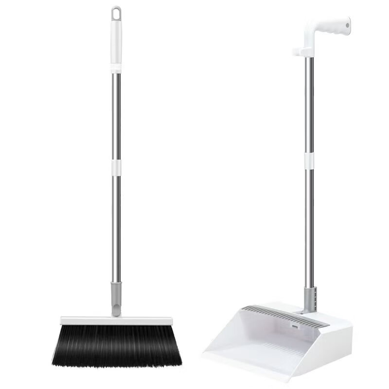 Jiang Tingke folding broom and dustpan set can stand household thickened broom broom garbage shovel broom dustpan
