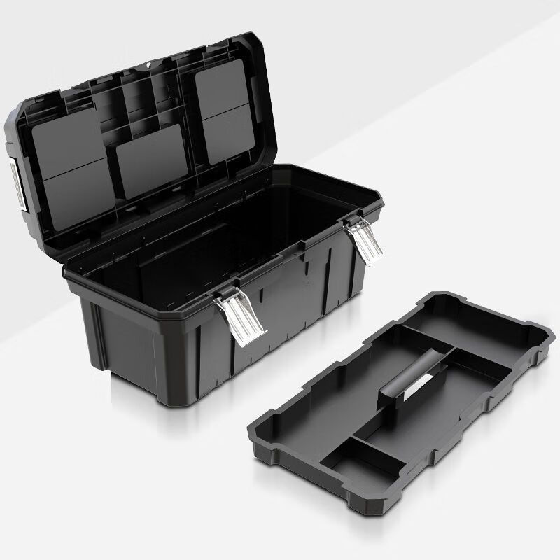 Otis thickened large tool box household multi-functional portable hardware tool box car repair tool box upgraded 20-inch double-layer thickened tool box no specifications