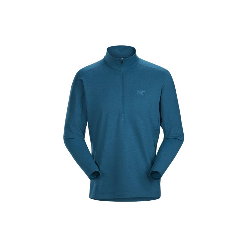 Arc'teryx (ARC TERYX) Christmas gift Arcteryx Motus series AR Zip LS solid color half zipper high collar black gray/Black Heather S