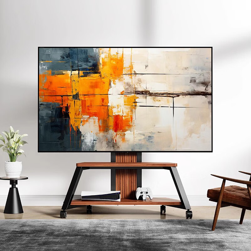 Beishi TV stand removable floor-standing TV stand TV art stand 65/75/85/100-inch TV stand vertical cart shipped by SF Express 50-80 inches/comes with perforated board