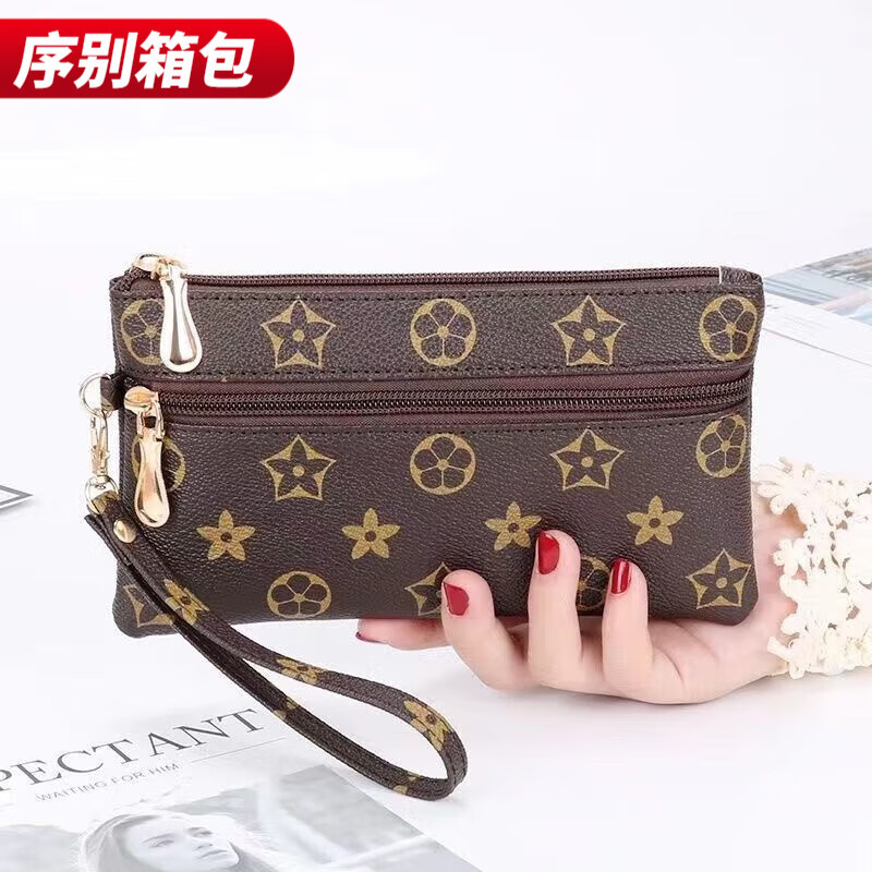 Ye Yu niche new fashion clutch bag women's wallet long coin purse multi-functional mobile phone bag large capacity clutch bag DD coffee for hundreds of dollars