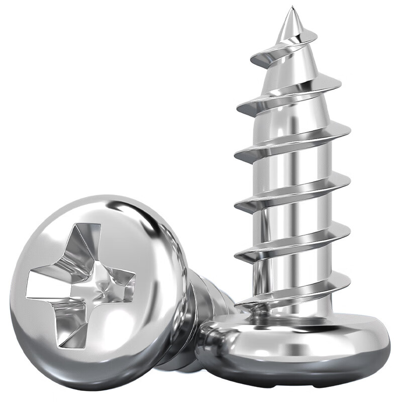 Tianzhuo Hardware PA M1M1.4M2M2.2M2.6 304 stainless steel pan head cross self-tapping screws round head electronic small screws M2.3*6-500 pieces
