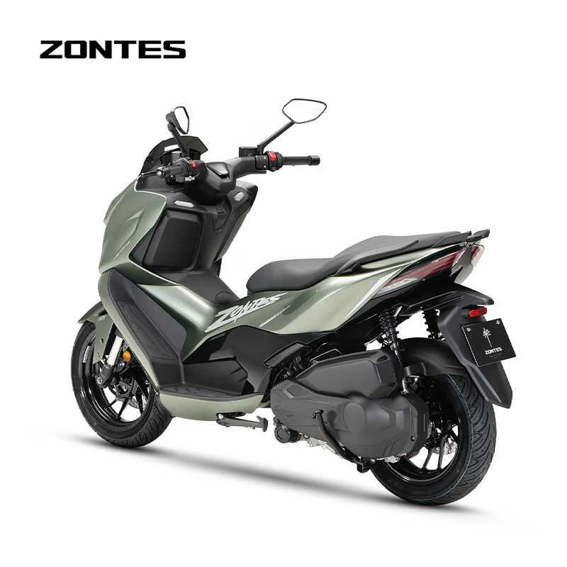 Shengshi ZONTES 2026 new Shengshi 368D electronic throttle scooter National IV single-cylinder water-cooled 368cc gold stone green