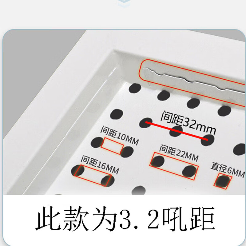 Shantou Lincun supermarket shelf hook hole plate special hook porous plate accessories display rack tool shelf storage hook 32MM center hole distance hook - please measure the hole distance 10 pieces