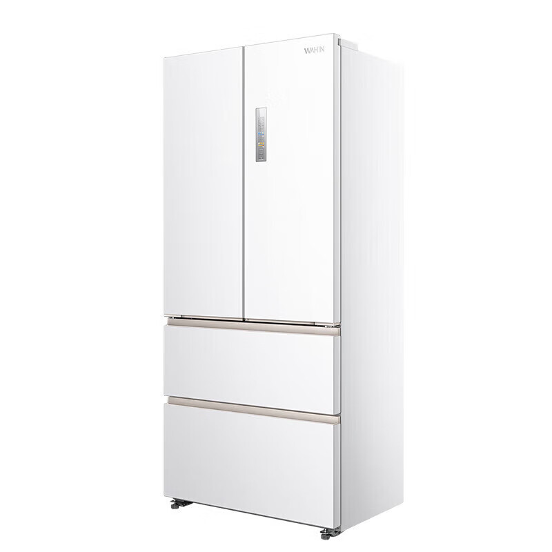 Hualing Shenji 518 automatic ice making dual system 60cm thin zero-embedded French multi-door four-door refrigerator first-class energy efficiency HR-518WUF ice making