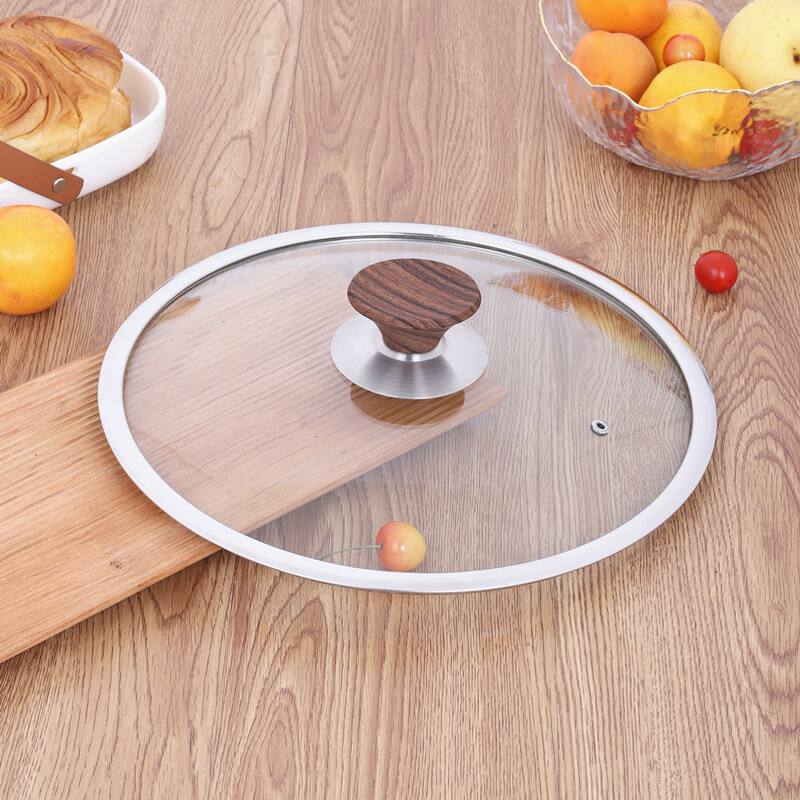 ZWILLING German quality thickened tempered glass pot lid for cooking and cooking, 32cm household transparent electric pot and soup pot alone, 32CM with anti-scalding stand-up button_Please measure the inner diameter of the pot mouth