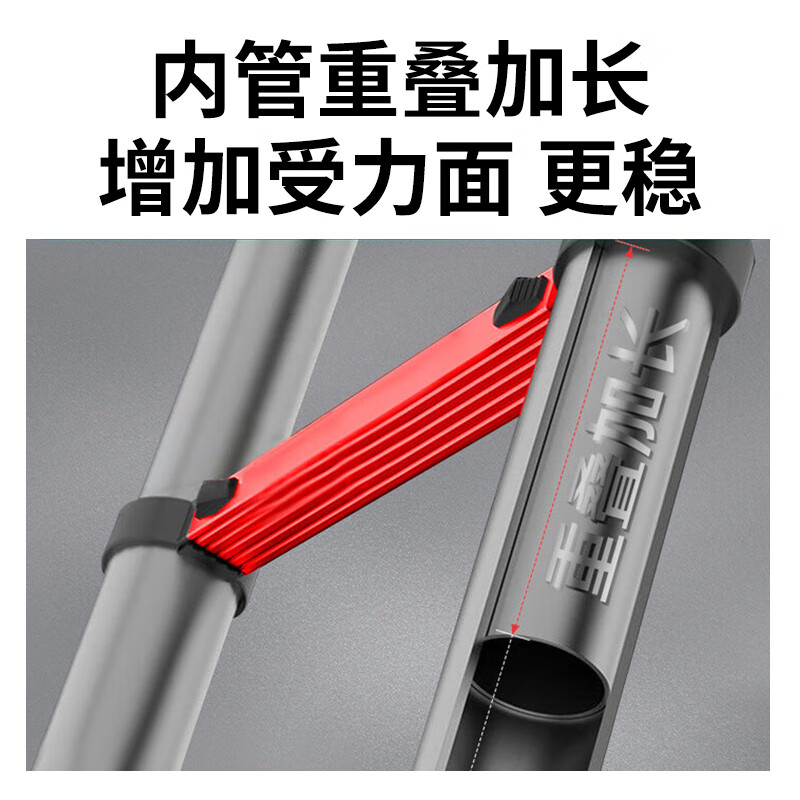 Huixiang Jingdong Industrial's own brand ladder telescopic ladder herringbone ladder aluminum alloy thickened folding ladder multifunctional engineering staircase herringbone ladder 1.5 meters German standard upgraded and thickened