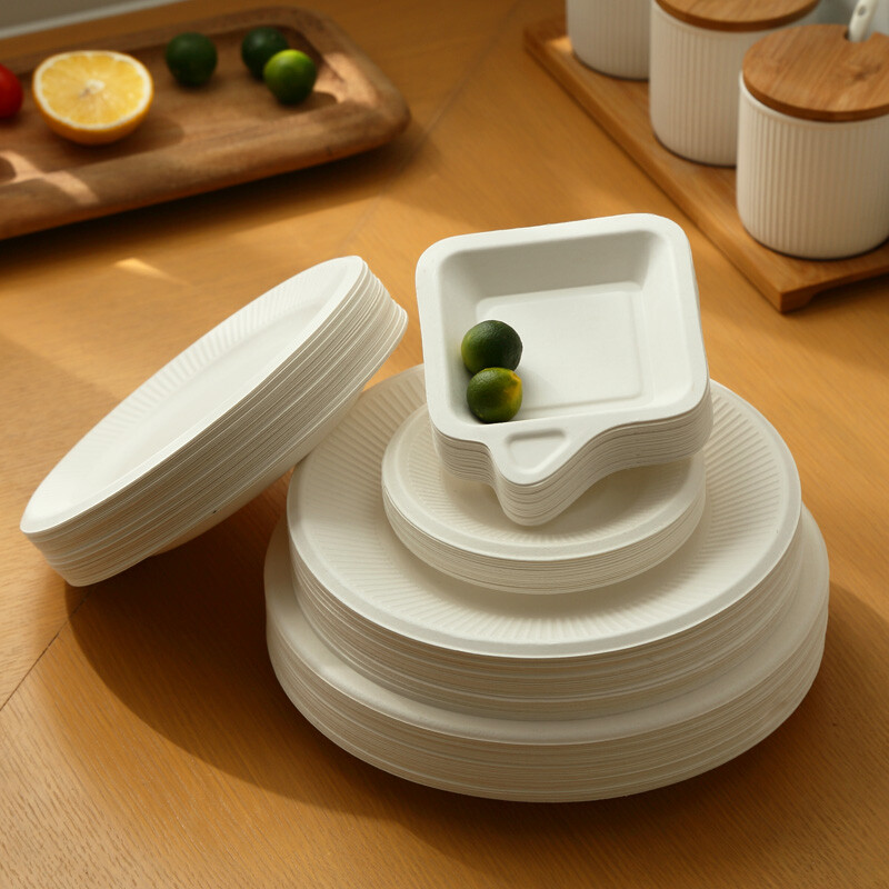 Changyin disposable paper plates wholesale handmade painting plates 50-inch paper plates barbecue paper plates 10 inches (about 26cm)