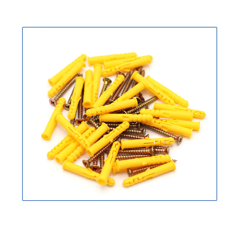Hongman expansion screw screw tube expansion bolt screw small yellow croaker self-tapping screw set strong load-bearing 6mm 60 sets