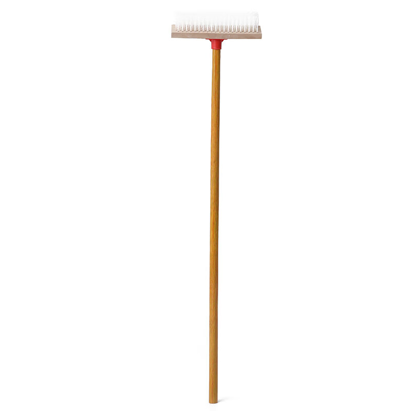 Kelibang wooden handle floor brush multifunctional long wooden handle nylon floor brush 60cm stiff bristle floor brush bathroom floor brush factory bathroom kitchen floor tile cleaning floor brush 2 pack KB3463
