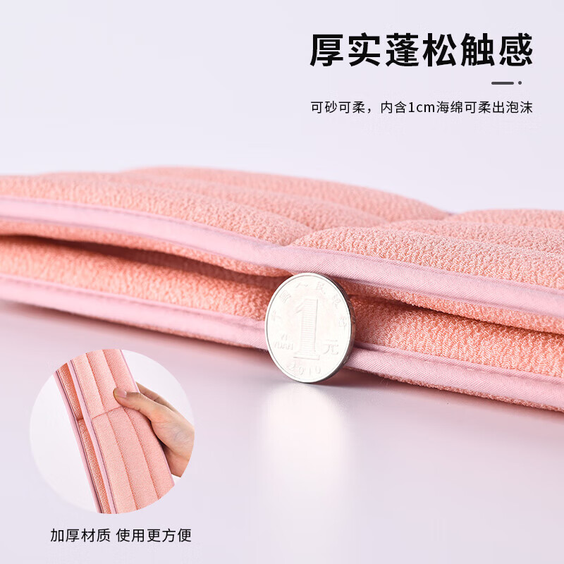 KDISV German bath towel, bath towel, huge muddy back, special bath towel for women's back, coarse sand bath artifact, powerful 3D upgraded double-sided back strip, blue