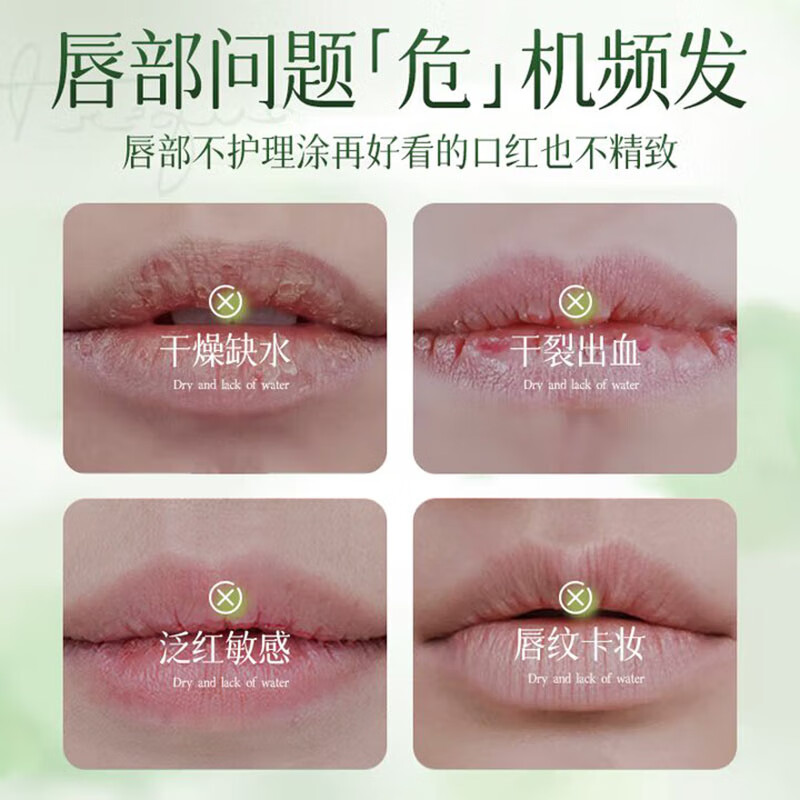 Daimeier Vaseline Hydrating Moisturizing Balm for Women Anti-Drying and Peeling to Remove Dead Skin and Lighten Lip Lines Colorless Lip Mask Link 13 Strawberry + Avocado Lipstick * 2 Fruity Flavor