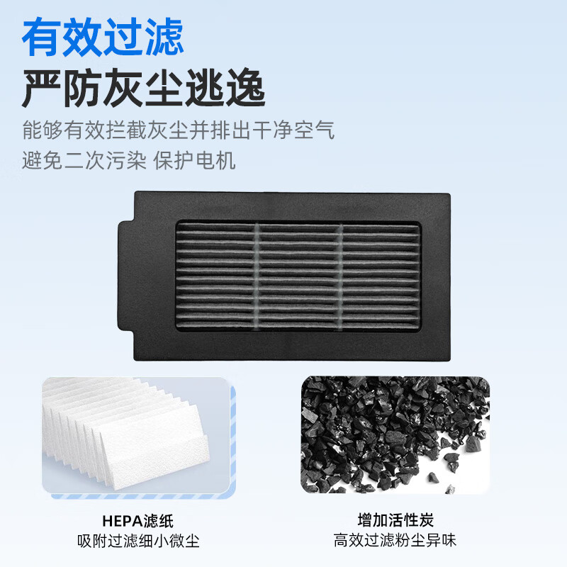 Xiao will adapt to Ecovacs sweeping robot accessories T50 PRO mop rag cleaning liquid filter element roller brush cover side brush dust bag holder filter dust box consumables T50 PRO first trial package
