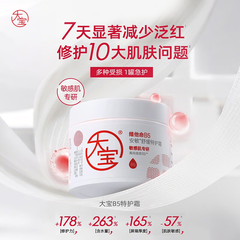 Dabao B5 Anmin Soothing Special Care Cream 70g Moisturizing Repair Large White Jar Body Lotion Face Cream Skin Care Products New Year Gift