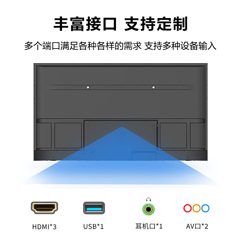 Lenovo conference TV 65/75/85/98/100/110-inch 4K high-definition display large screen monitor no ads no network no system anti-leakage super durable 65-inch Z65ftg + wall mount + desktop base