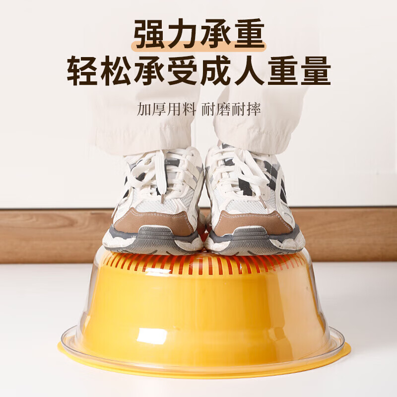 OEMG German quality double-layered sink drain basket eight-piece set kitchen living room home fruit plate simple plastic Tao Mint Green-Small, medium and large double-layered drain basket