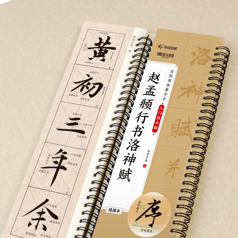 Huaxia Wanjuan brush inscriptions close-up copying calligraphy card entry enlarged version Zhao Mengfu's running script Luo Shen Fu Adult beginners' hobbies Zhao Mengfu's running script soft pen copying calligraphy