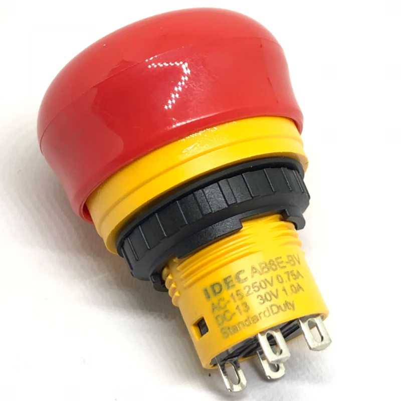 IDEC Izumi 3BV02PRM emergency stop switch ultra short 1 2 normally closed AB6E-BV 2 feet_AB6E-BV_AB6E-3BV01PRM