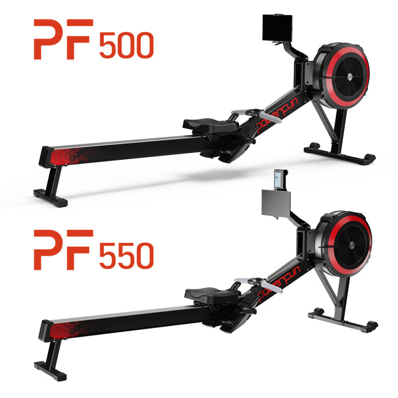 POWERFUN500/550 land rowing wind resistance dynamometer rowing paddle PF550 black (with instrument version)