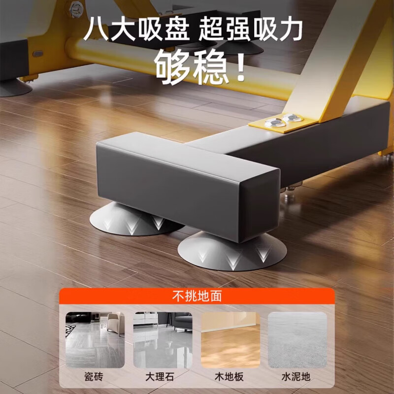 GERTHRON German floor-standing horizontal bar home pull-up device indoor single bar punch-free home waist protrusion suspension bar training standard model - available for the whole family thickened steel pipe丨bearing capacity 5000 catties