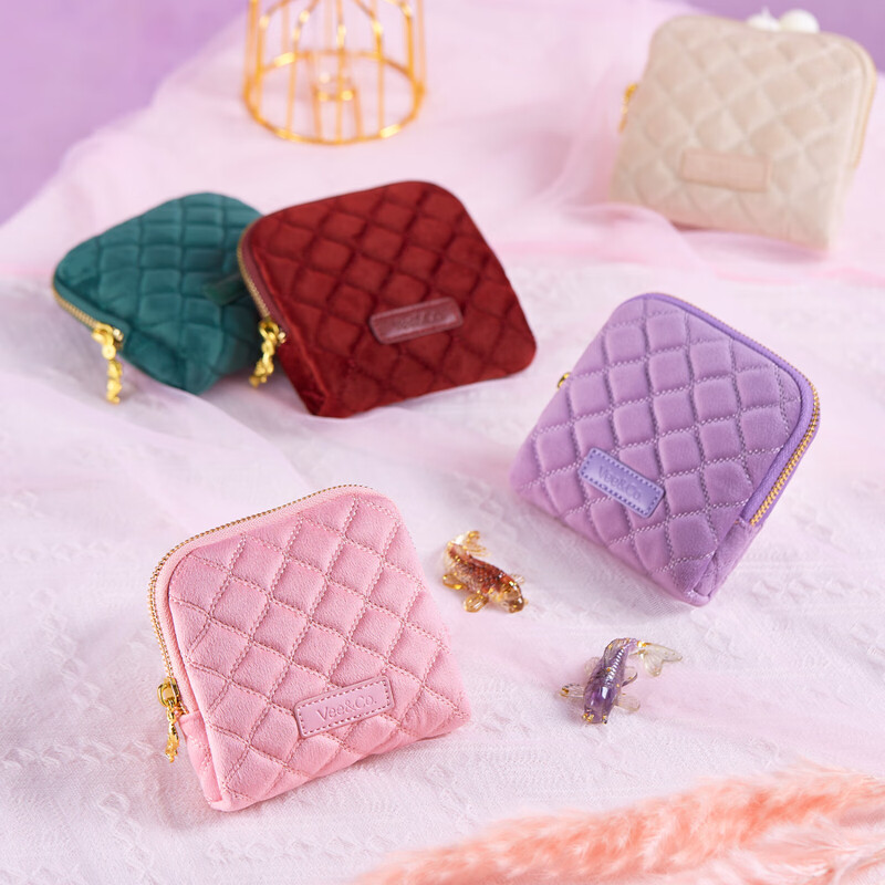 Weiyichen high-end velvet portable gold necklace ring earrings jewelry storage bag jewelry box birthday gift