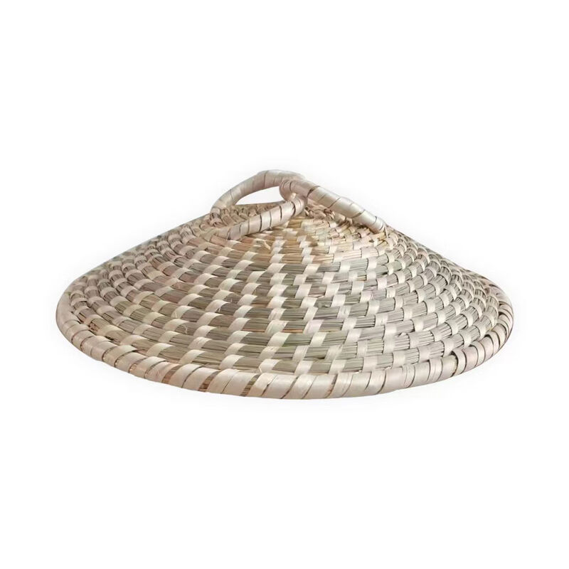 Pointed wheat straw pot lid steamer lid steamer lid rice cooker wooden steamer wooden barrel wok iron pot straw hat lid 23-24 cm