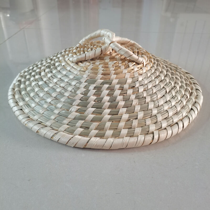 Pointed wheat straw pot lid steamer lid steamer lid rice cooker wooden steamer wooden barrel wok iron pot straw hat lid 23-24 cm