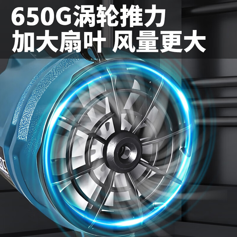 New Warrior German violent vortex wind turbine wheel fan snow blower high-power hair dryer blower lithium battery industrial artifact