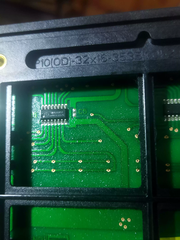 LED display p10c4v23.4 label module single red color 9 new chip 16188sc default