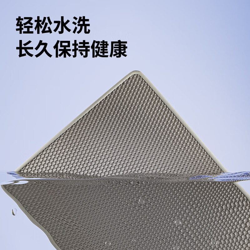 Wang Yejun extra large open cat litter box yellow + EVA double layer sand control cat litter mat large 55*75CM