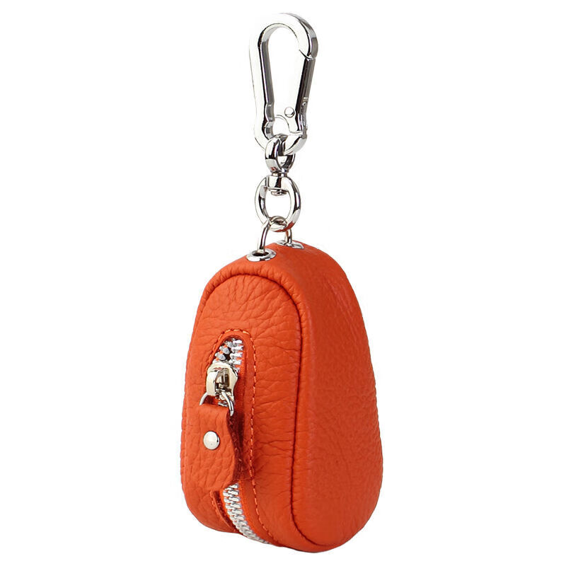 Ye Yu's new key bag large capacity unisex first layer cowhide car key bag waist hanging door genuine leather key bag hanging bag black (first layer cowhide)