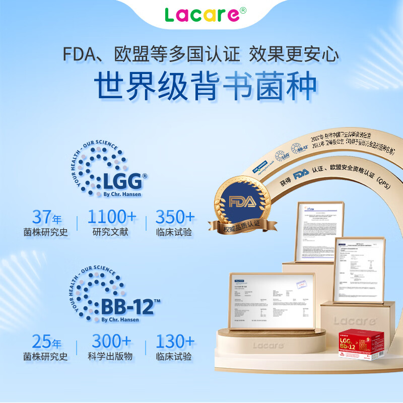 Lejia Shanyou Infant and Toddler Intestinal Soothing Probiotics LGG+Bb12 Strain 3 Trial Packs