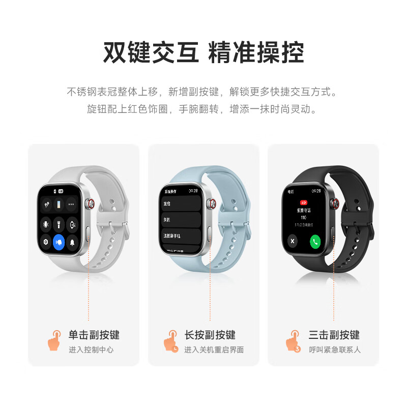 Xiaomi (MI) REDMI Watch 6 ThePaper OS 3 Heart Rate and Blood Oxygen Monitoring Bluetooth Call Redmi Watch 6 Smart Watch Gift for Boyfriend or Girlfriend Misty Blue