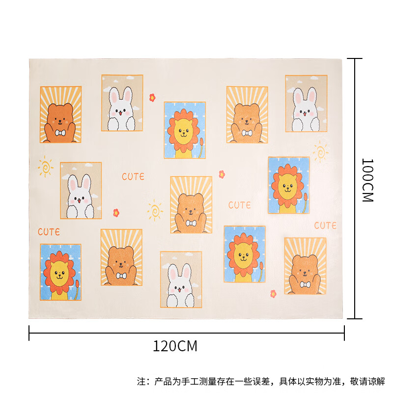 Pet Neighbor Pet Floor Mat Waterproof and Urine-proof PVC Dog and Cat Sleeping Mat Anti-Tear and Bite Anti-Slip 100*120