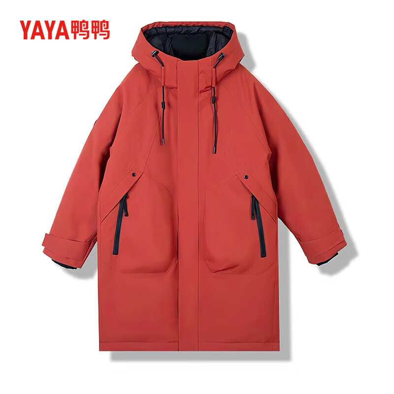 YAYA (YAYA) Xinshan Series YAYA Genuine Down Jacket for Men and Women Same Style Couple Outdoor Thickened Warm 90 Duck Down Jacket YX Navy M (170)