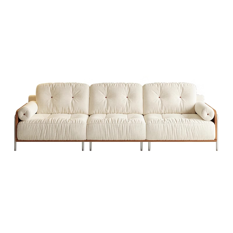 Fantuosi French retro chenille velvet sofa living room small apartment straight cloud removable and washable fabric sofa craftsmanship version 200CM straight (removable and washable) antibacterial and skin-friendly ice chenille