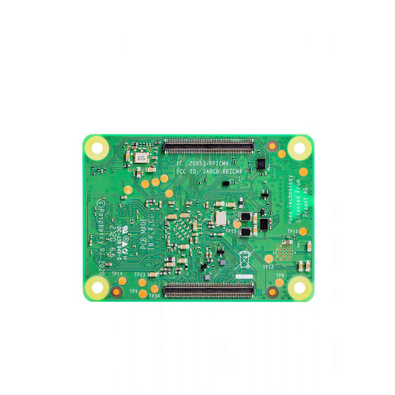 Raspberry Pi CM4 core board dual network port RS4854GWiFi Bluetooth kit IO BOARD base plate without WiFi/Bluetooth 4GB 16GB