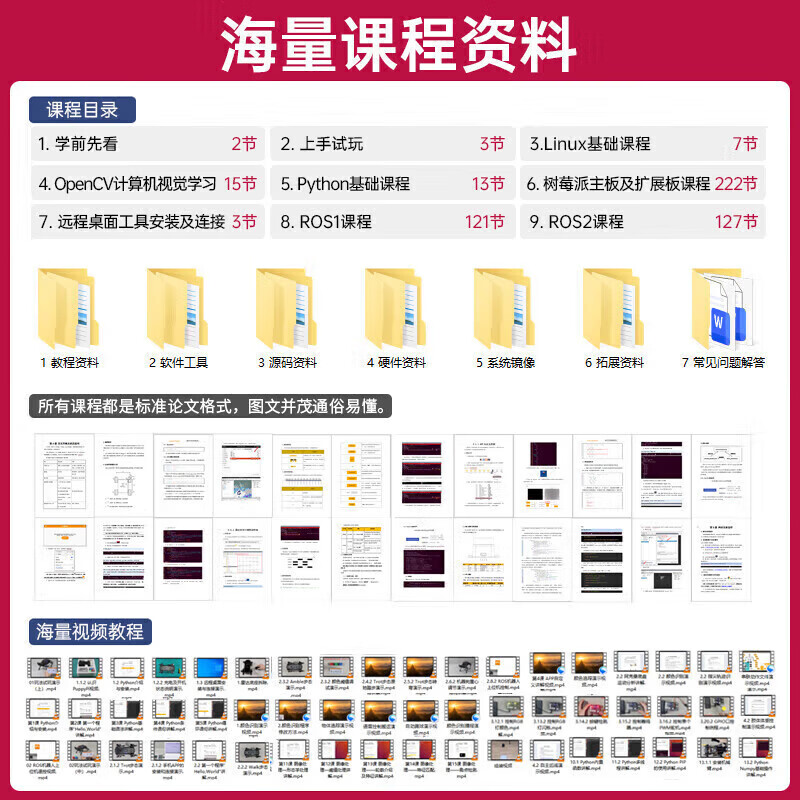 Huaner ROS robot quadruped robot dog PuppyPi bionic intelligent programming AI vision large model Raspberry Pi 4B/5 standard version with vision Raspberry Pi 5/16G