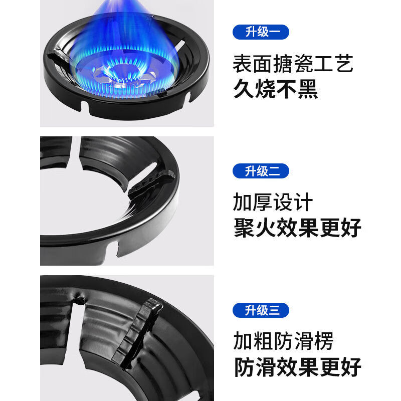 Universal gas stove fire-concentrating windshield, household gas stove stand support, energy-saving ring, universal anti-slip windshield bracket sub-accessories, upgrade 8 openings/four claws and 5 claws universal/anti-slip/anti-rust/high temperature resistance