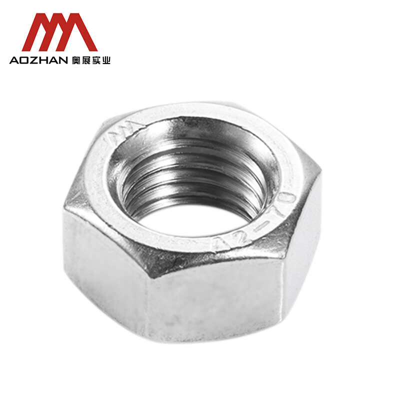 AOZHAN Industrial (AOZHAN) 304 stainless steel A2-70 hexagonal nut DIN934 full series M4 100 pieces/pack